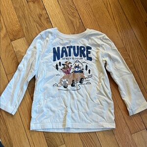 Garanimals Cream Nature Explorer Long Sleeve Tee